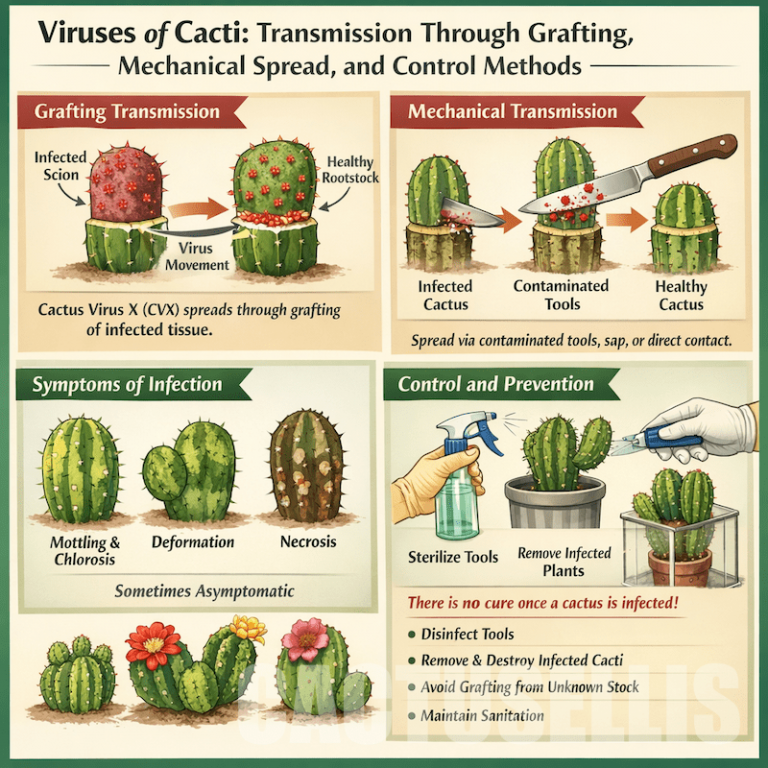Viruses of Cacti: Transmission Through Grafting, Mechanical Spread, and Control Methods